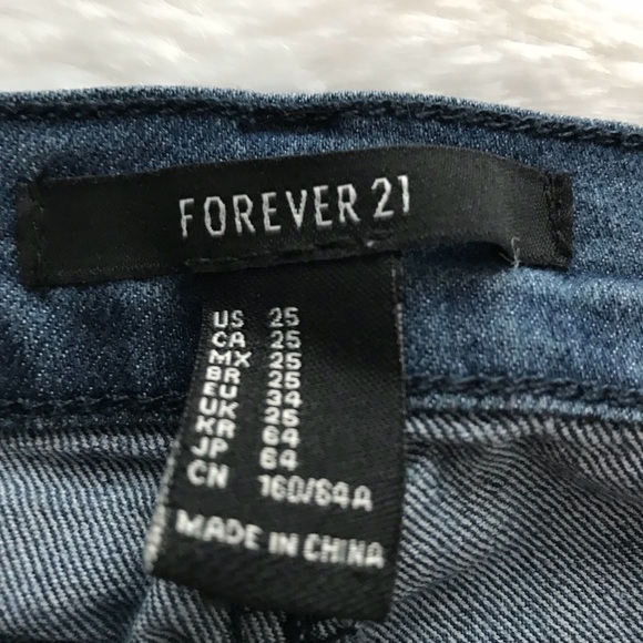 Forever 21 Denim Jeggings Size 25 - Picture 5 of 5
